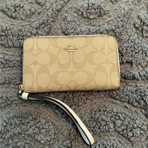 Cream and Light Khaki COACH Wallet